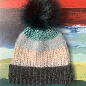 Loft Beanie Hat With Pom Pom